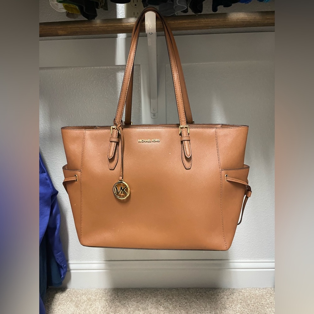 Michael Kors brown leather tote